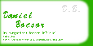 daniel bocsor business card